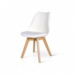 Sedia scandinava bianca