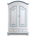 Armadio 2 porte bianco filo blu