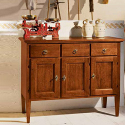 Credenza 3 ante in legno massiccio