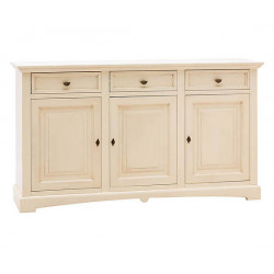 Credenza 3 ante mod goccia avorio anticato