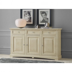 Credenza 3 ante mod goccia avorio anticato