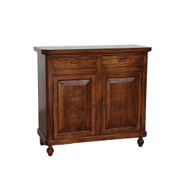 CREDENZA BASE NAPOLETANA IN LEGNO ARTE POVERA 2 ANTE NOCE BASSANO