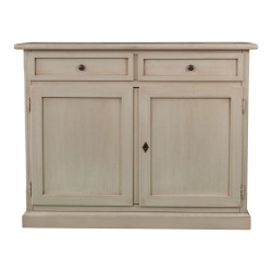 CREDENZA 2 ANTE 2 CASSETTI AVORIO ANTICATO