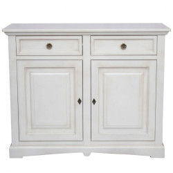 CREDENZA 2 ANTE MODELLO GOCCIA BIANCO ANTICATO