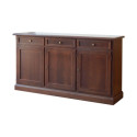 Credenza noce tre ante tre cassetti