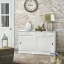 Credenza due ante due cassetti bianco opaco